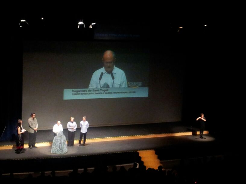Subtitulació en directe a l'entrega de premis Ciutat de Sant Cugat