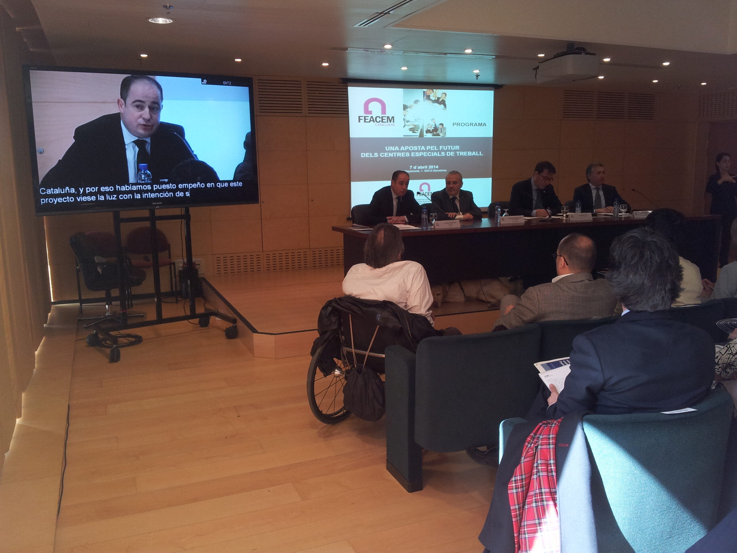 Una aposta pel futur dels CET, FEACEM (ONCE Catalunya, 7 d'abril de 2014)